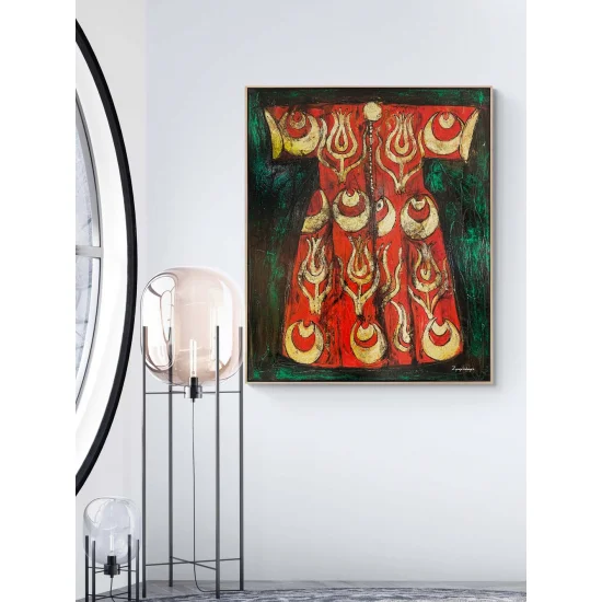 Türk Kaftanı Yağlı Boya Tablosu