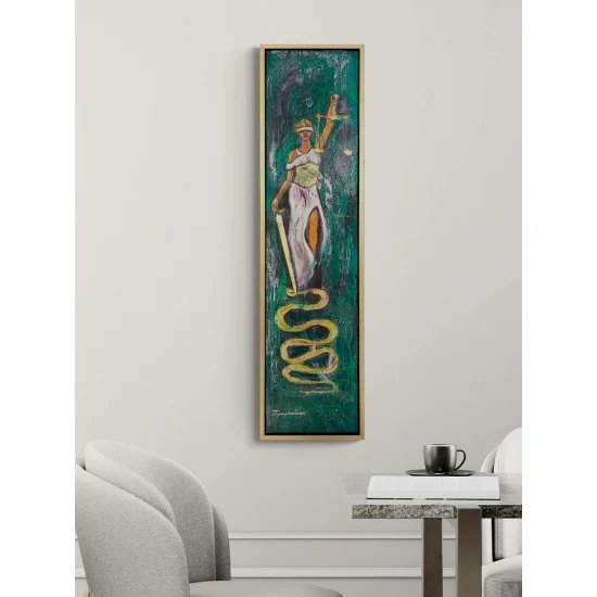 Scales and Sword Oil Painting