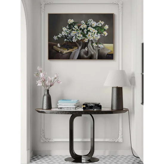 Jasmines in a Basket Oil Painting