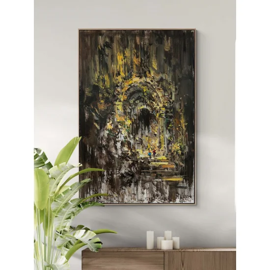 Mystical City Oil Painting