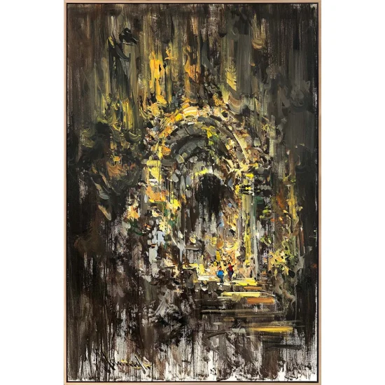 Mystical City Oil Painting