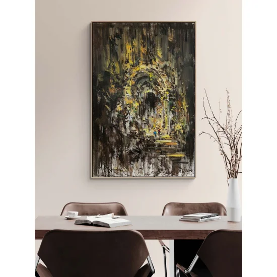 Mystical City Oil Painting