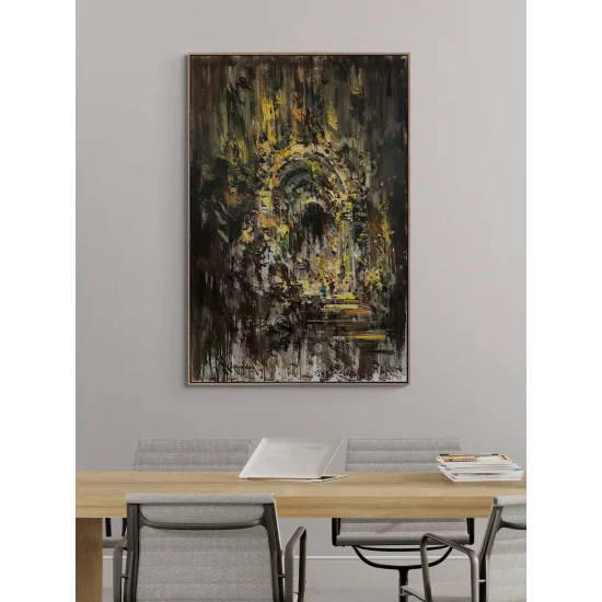 Mystical City Oil Painting