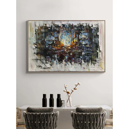 Gölgelerde İzler Yağlı Boya Tablosu