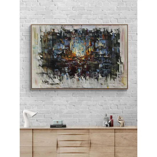 Gölgelerde İzler Yağlı Boya Tablosu