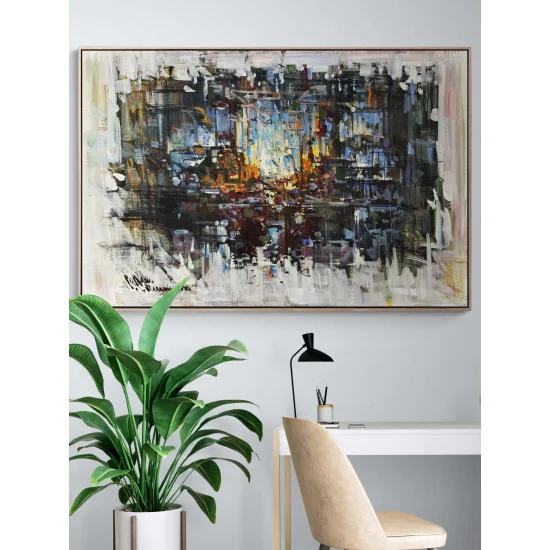 Gölgelerde İzler Yağlı Boya Tablosu