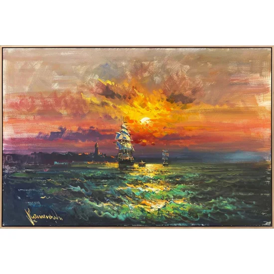 Ufka Yolculuk Yağlı Boya Tablosu