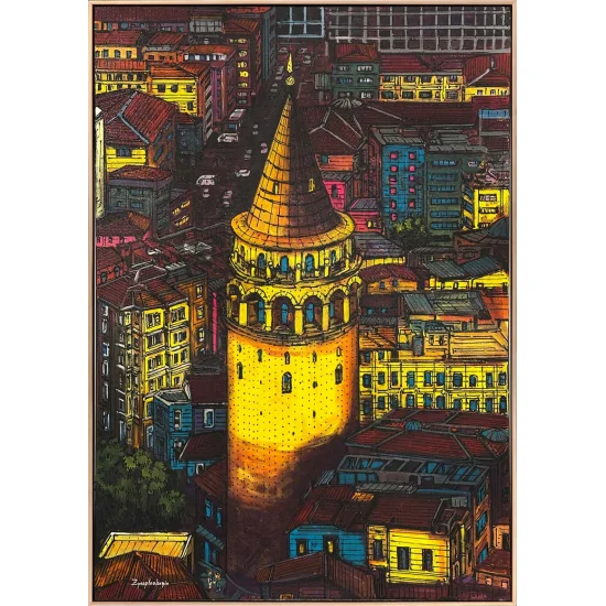 Galata of Colors Oil Painting