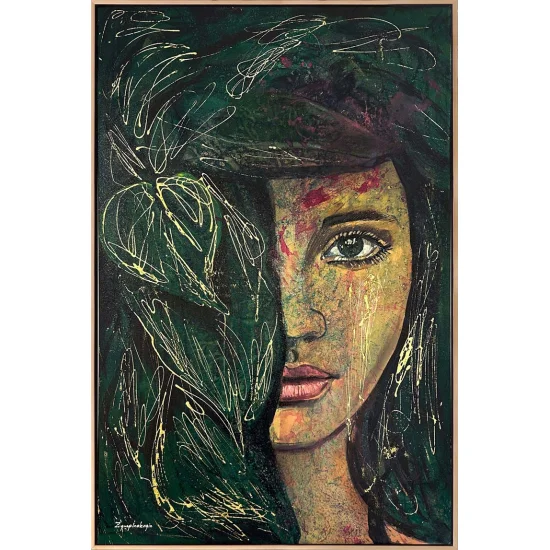 Ormanın Kızı Yağlı Boya Tablosu