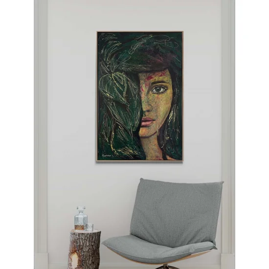 Ormanın Kızı Yağlı Boya Tablosu