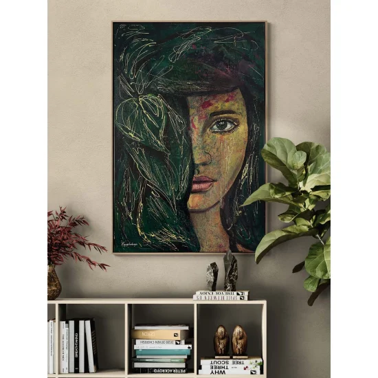 Ormanın Kızı Yağlı Boya Tablosu