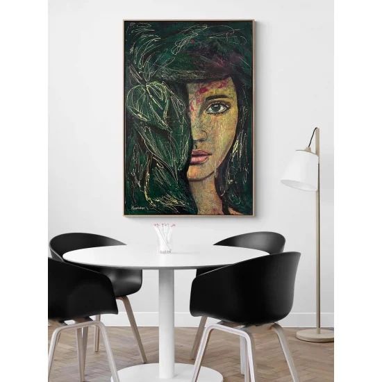 Ormanın Kızı Yağlı Boya Tablosu