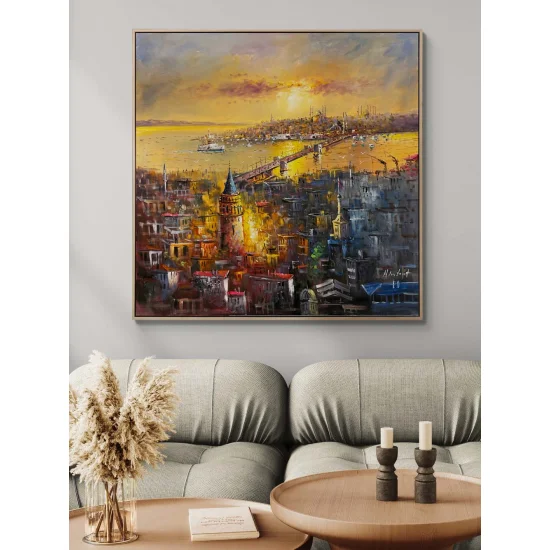 Boğazın Renkleri Yağlı Boya Tablosu