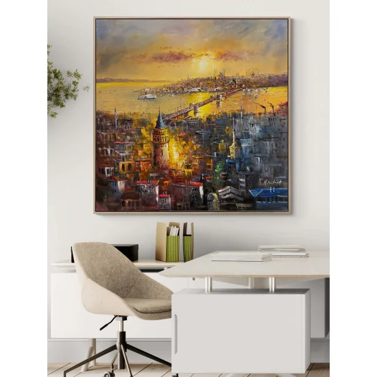 Boğazın Renkleri Yağlı Boya Tablosu