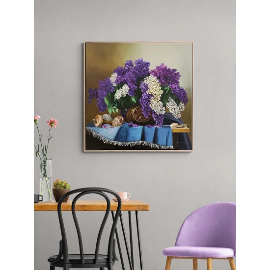 Leylak Zamanı Yağlı Boya Tablosu