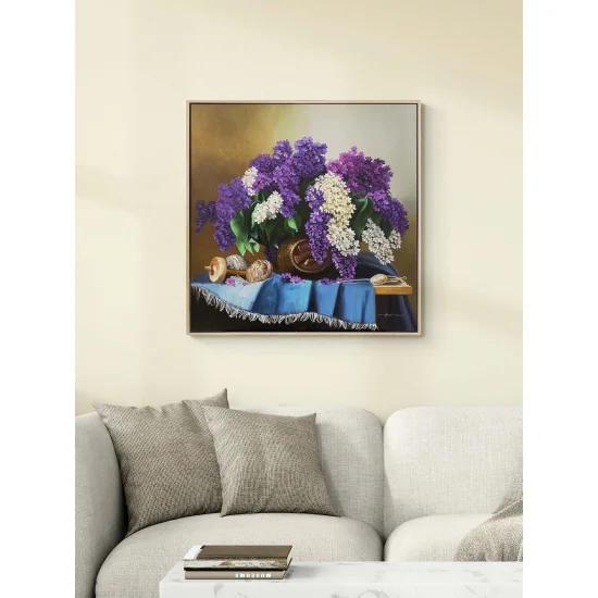 Leylak Zamanı Yağlı Boya Tablosu