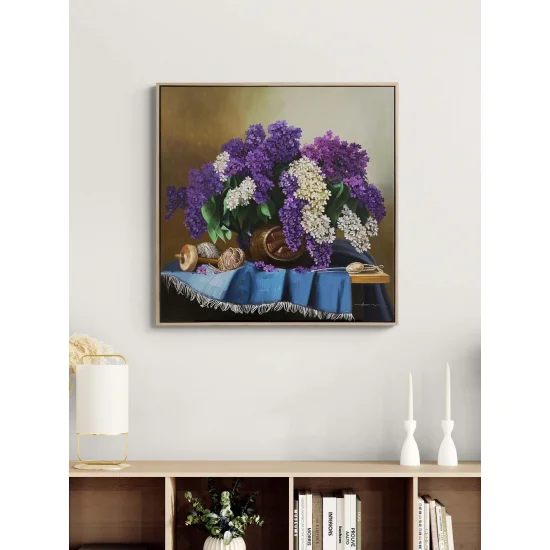 Leylak Zamanı Yağlı Boya Tablosu