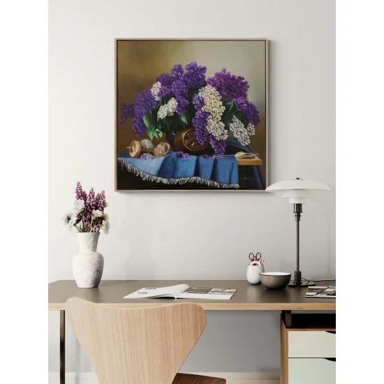 Leylak Zamanı Yağlı Boya Tablosu