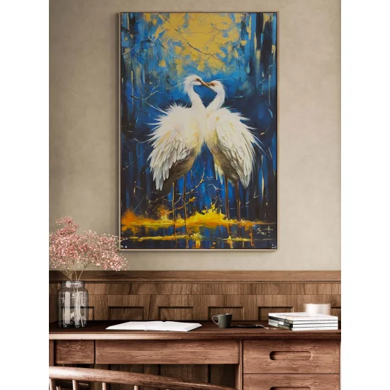 Turna Masalı Yağlı Boya Tablosu