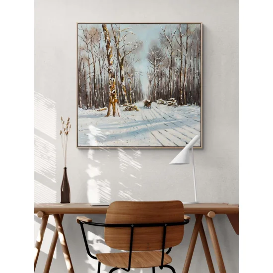 Journey Under the Snow Oil Painting