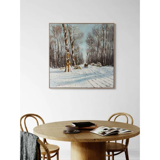 Journey Under the Snow Oil Painting