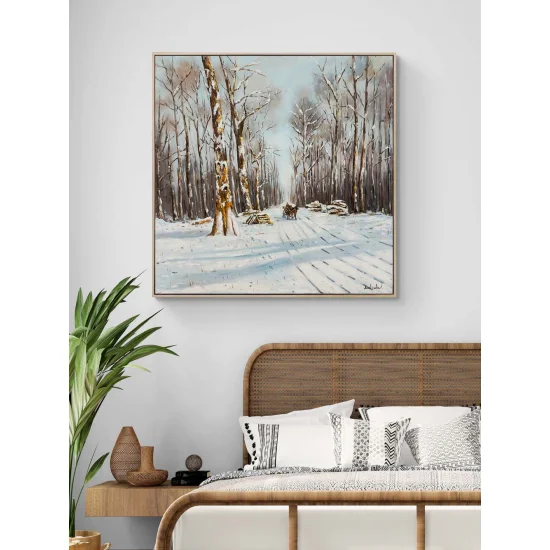 Journey Under the Snow Oil Painting