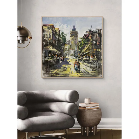 The Backstreets of Galata Oil Painting