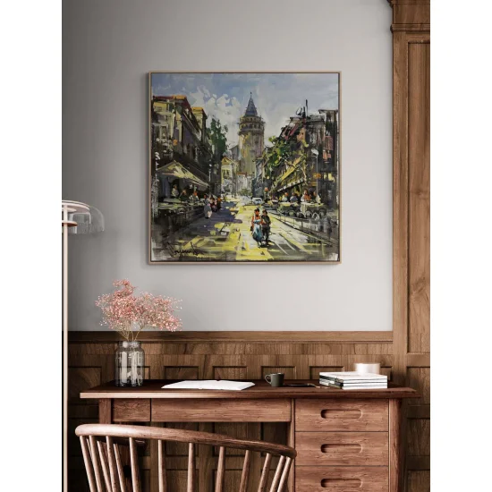 The Backstreets of Galata Oil Painting