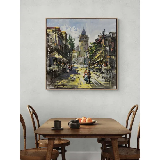 The Backstreets of Galata Oil Painting