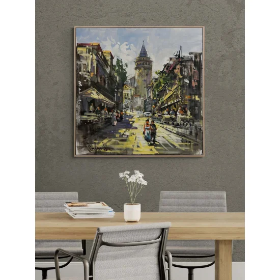 The Backstreets of Galata Oil Painting