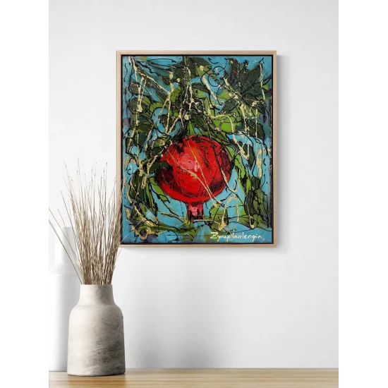 Narın İçindeki Dünya Yağlı Boya Tablosu