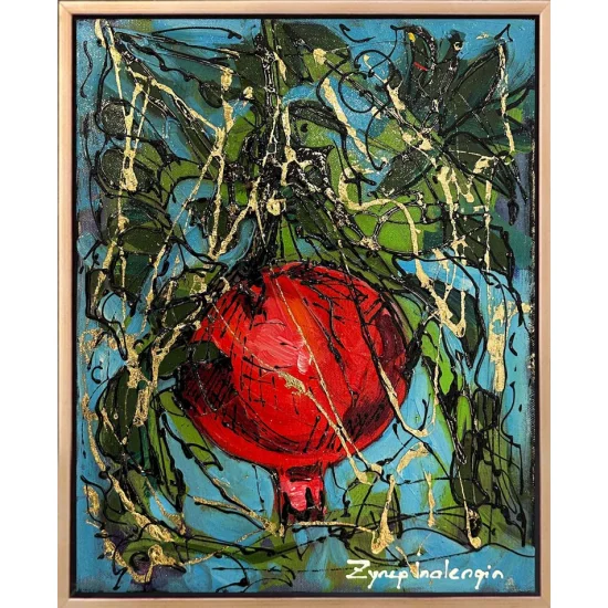 Narın İçindeki Dünya Yağlı Boya Tablosu