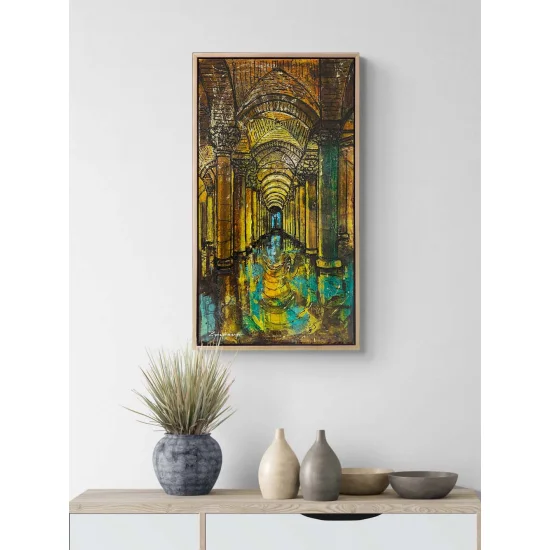 Sarnıcın Yankıları Yağlı Boya Tablosu