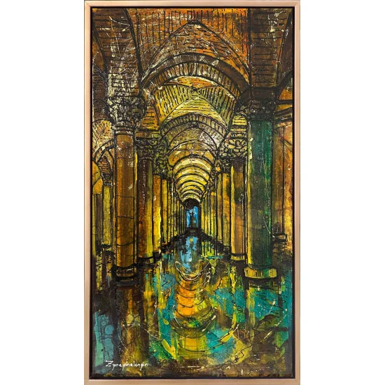 Sarnıcın Yankıları Yağlı Boya Tablosu