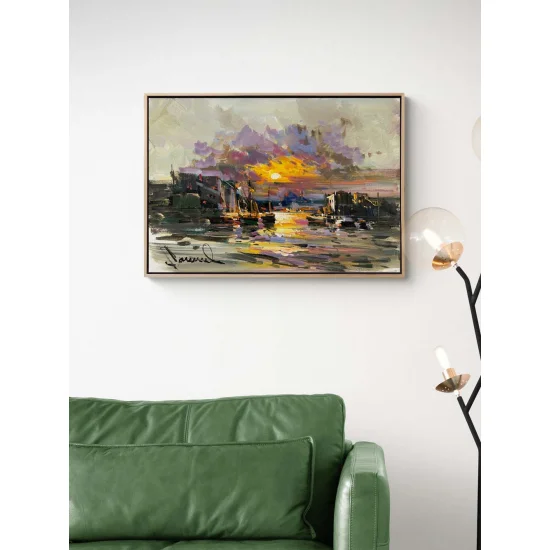 İki Yaka Arasında Yağlı Boya Tablosu