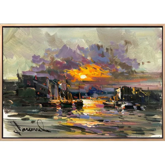 İki Yaka Arasında Yağlı Boya Tablosu