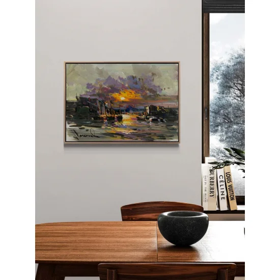 İki Yaka Arasında Yağlı Boya Tablosu