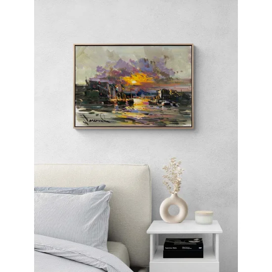 İki Yaka Arasında Yağlı Boya Tablosu