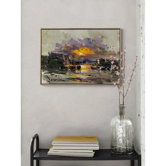 İki Yaka Arasında Yağlı Boya Tablosu