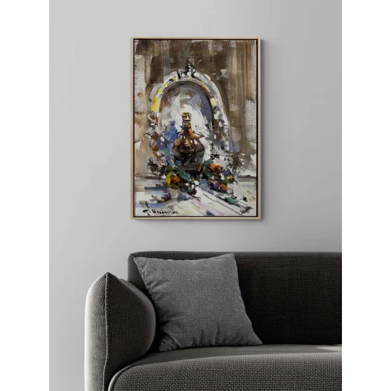 Aynadaki Sırlı Dünya Yağlı Boya Tablosu