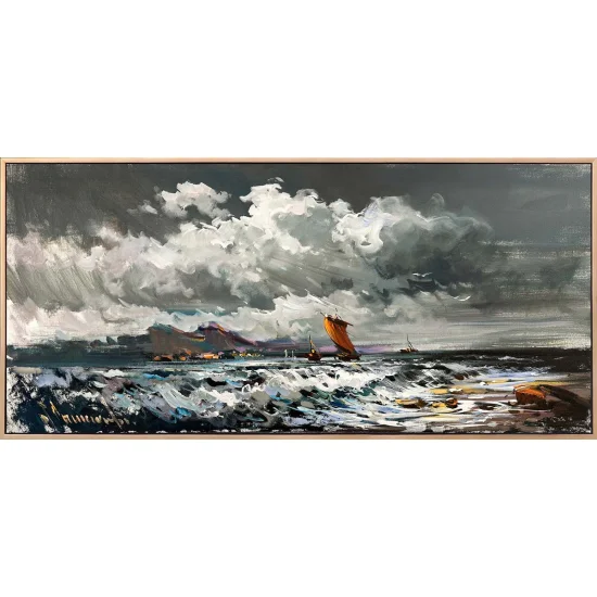 Dalgaların Fısıltısı Yağlı Boya Tablosu