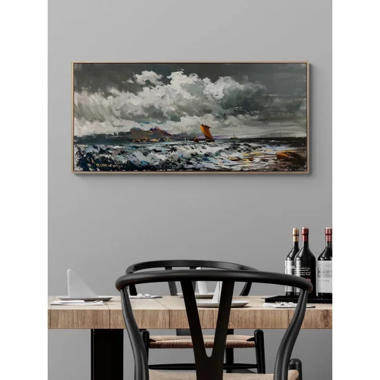 Dalgaların Fısıltısı Yağlı Boya Tablosu