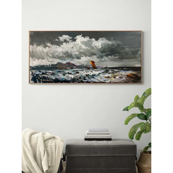 Dalgaların Fısıltısı Yağlı Boya Tablosu