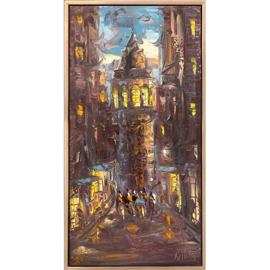 In the Soul of Galata Oil Painting