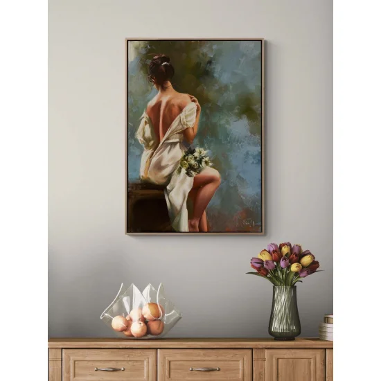 Beyazın Masumiyeti Yağlı Boya Tablosu