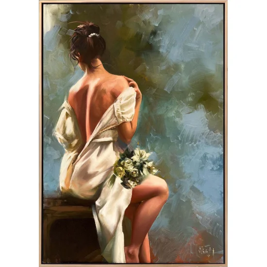 Beyazın Masumiyeti Yağlı Boya Tablosu