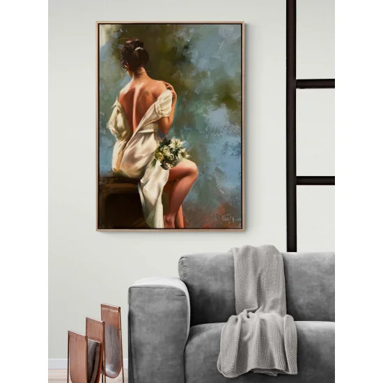 Beyazın Masumiyeti Yağlı Boya Tablosu