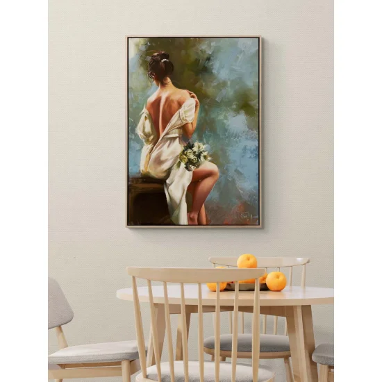 Beyazın Masumiyeti Yağlı Boya Tablosu