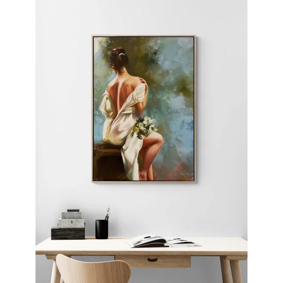 Beyazın Masumiyeti Yağlı Boya Tablosu