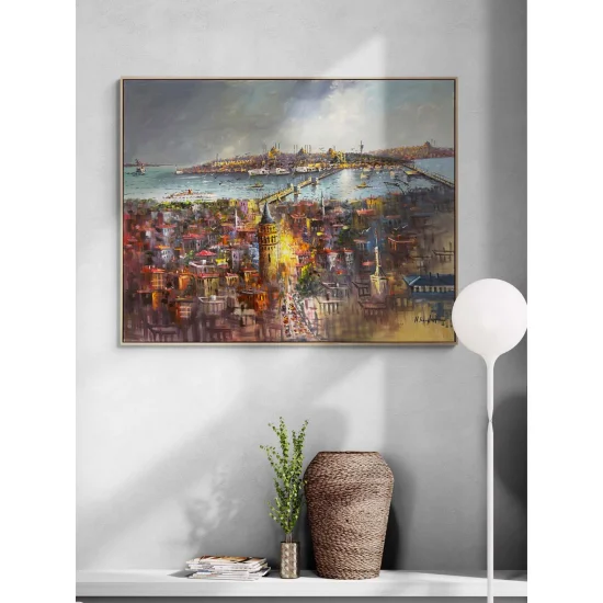 With the Spirit of Old Istanbul Oil Painting